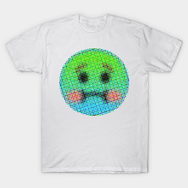 Emoji: Disgusting (Nauseated Face) T-Shirt by Sinnfrey